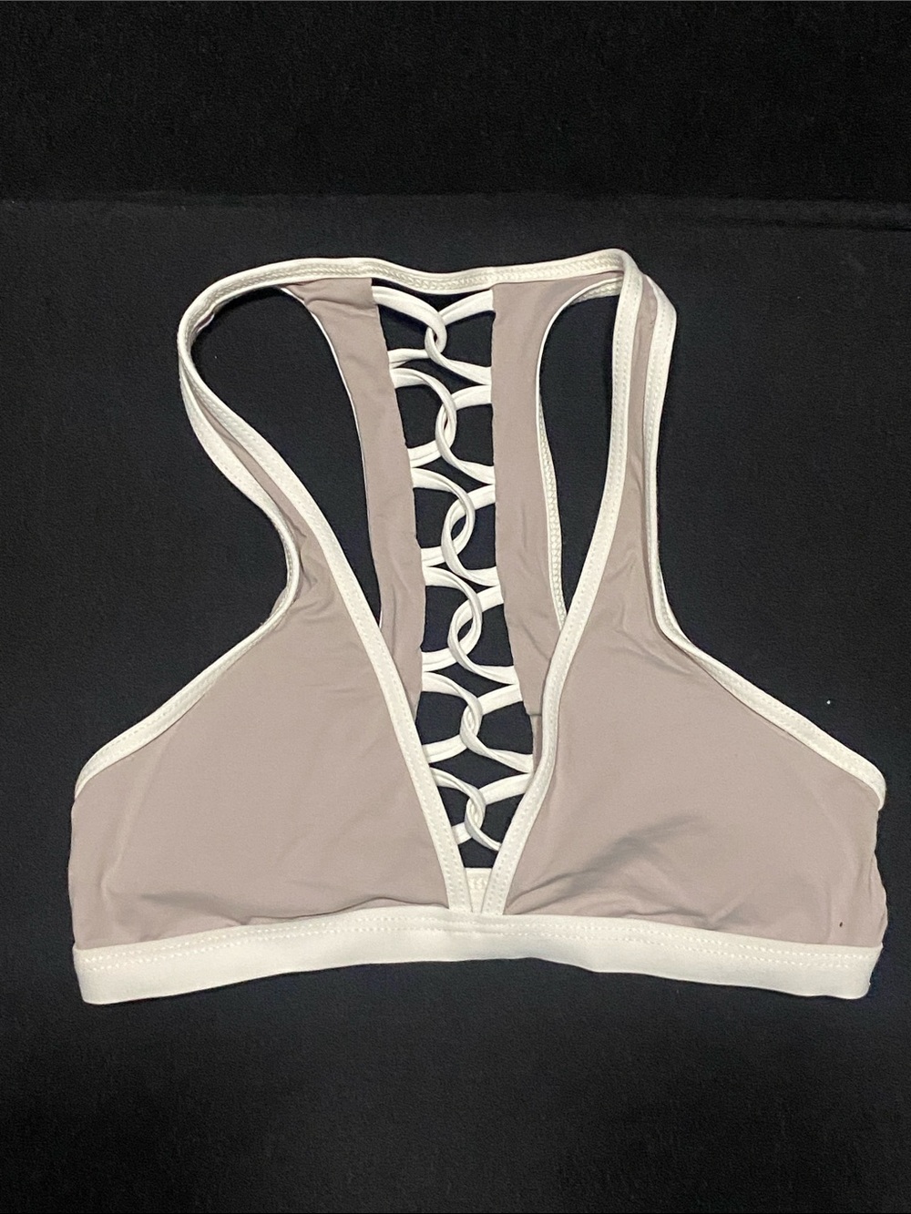 L*Space Womens Skylar Bikini Top Fog Grey